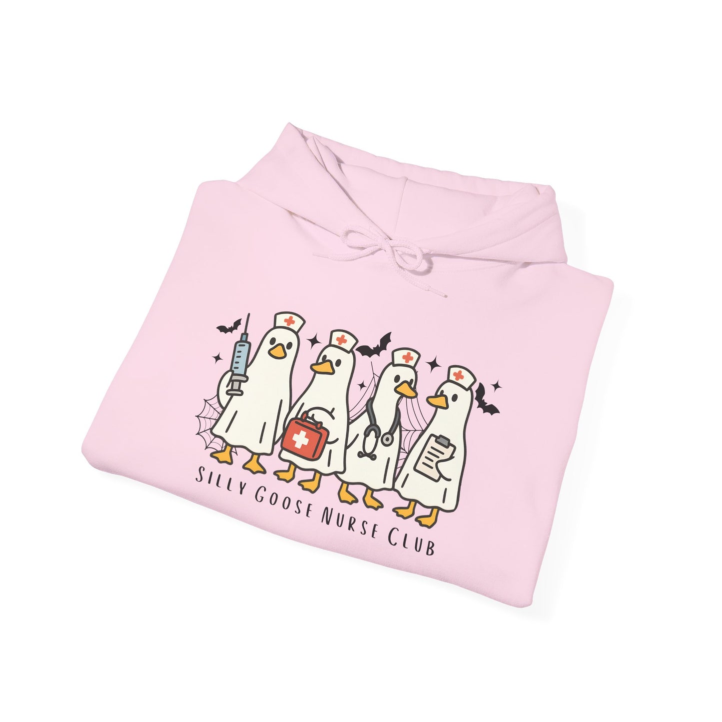 Silly Goose Nurse Hoodie - Unisex Heavy Blend Sweatshirt, Funny Gift for Friends, Cozy Casual Wear, Perfect for Birthdays, Celebrations