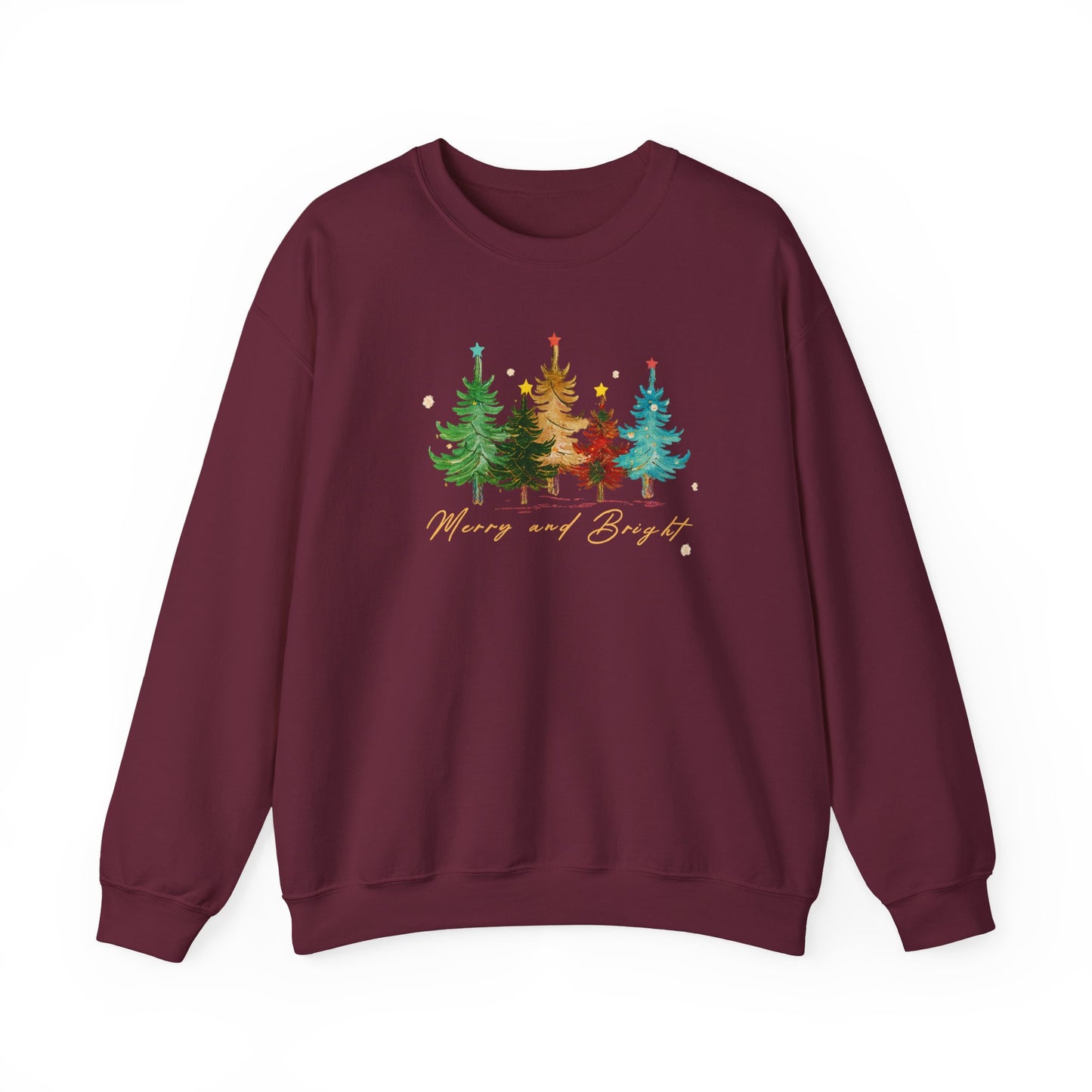 Cozy Christmas Trees Sweatshirt, Holiday Apparel, Warm Sweater Gift, Nature Lover Top, Christmas and Winter Essential, Christmas  day Gift