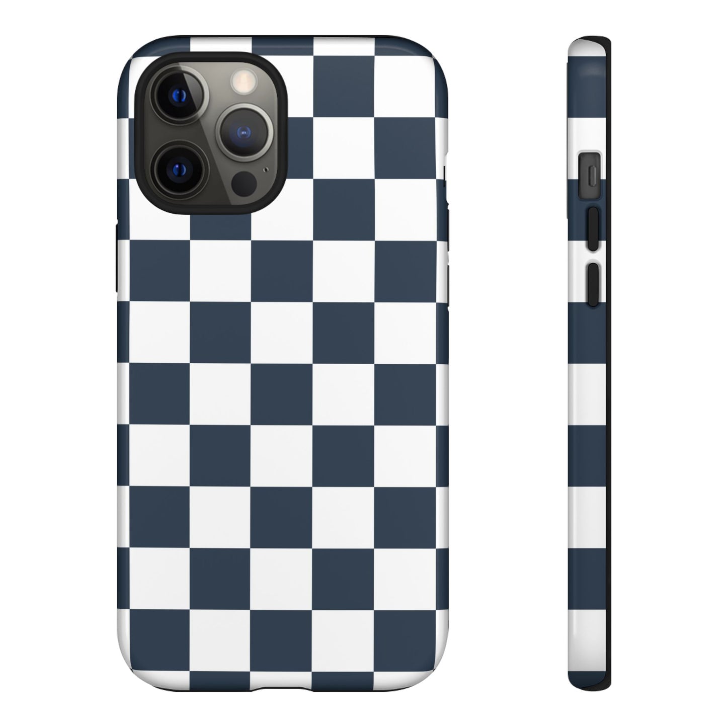 Checkered Pattern iPhone Case, iPhone Cover, Modern iPhone Accessory, Gift for Him, Trendy Mobile Protection