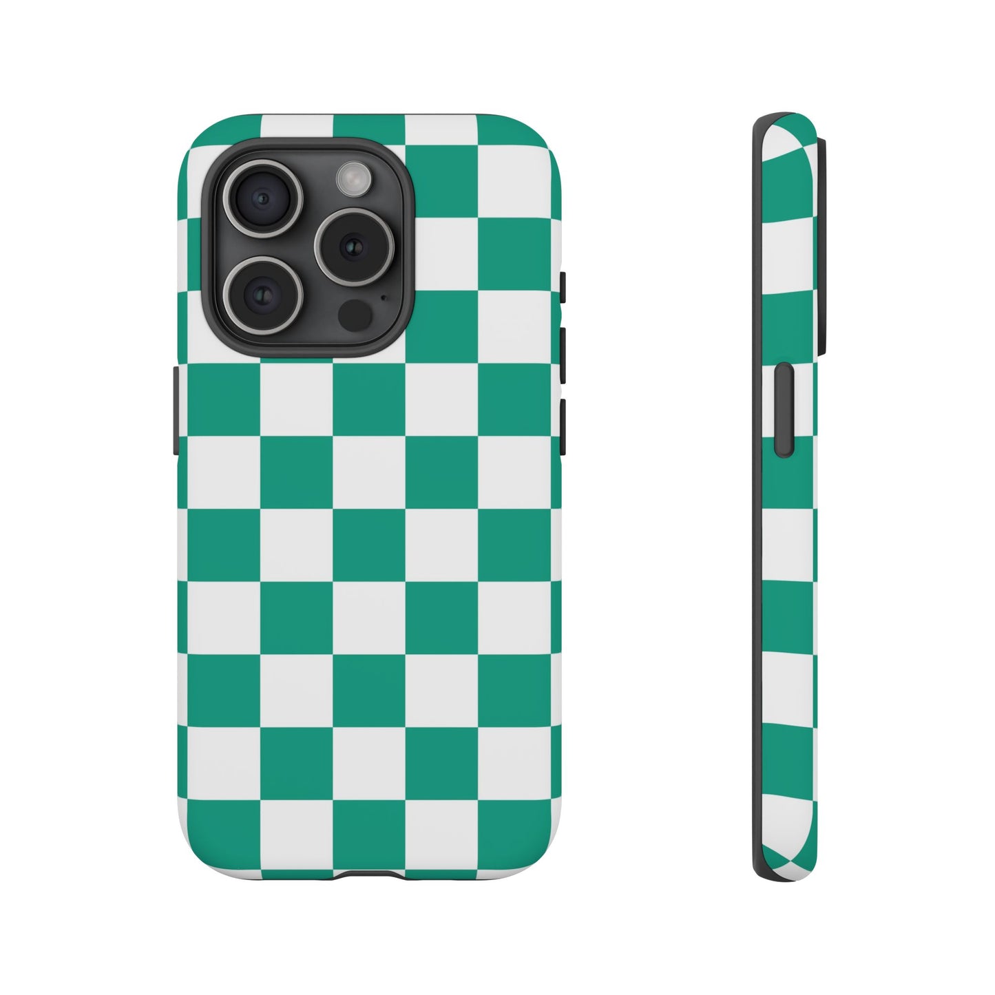 Checkered iPhone Case, Stylish Phone Cover,  Mobile Case For iPhone 17 Pro, 17, 16, 15, 14, 13, 12, 11, X, XR,XS MAX, Chic Gift for Her