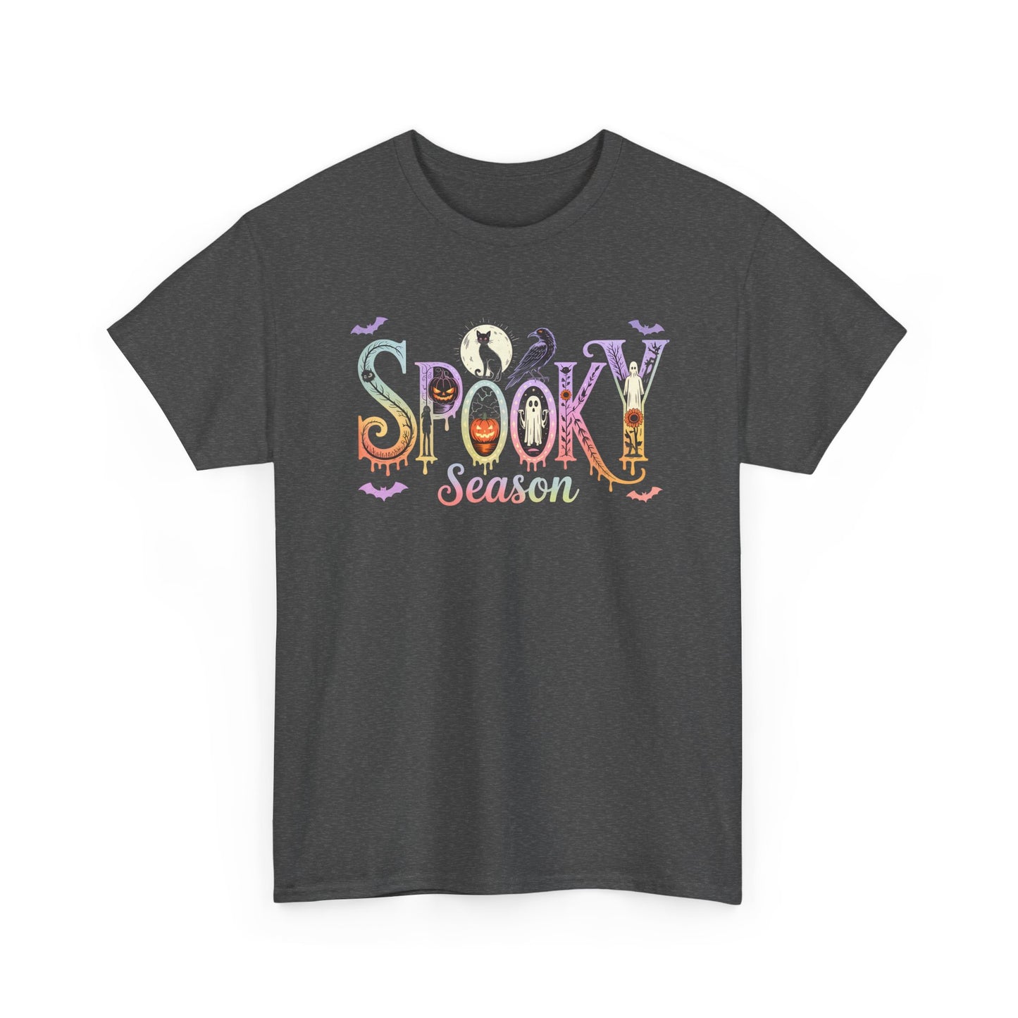 Spooky Season Unisex Cotton Tee | Halloween T-Shirt, Fall Fashion, Gift for Her, Unisex Shirt, Autumn Outfit, Halloween tshirt
