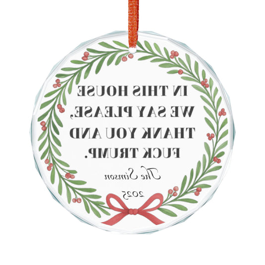Custom Anti Trump Ornament, Personalized Christmas Ornament, Funny Liberal Gifts, Anti Trump Christmas Gift, Anti Maga Anti Fascism Ornament