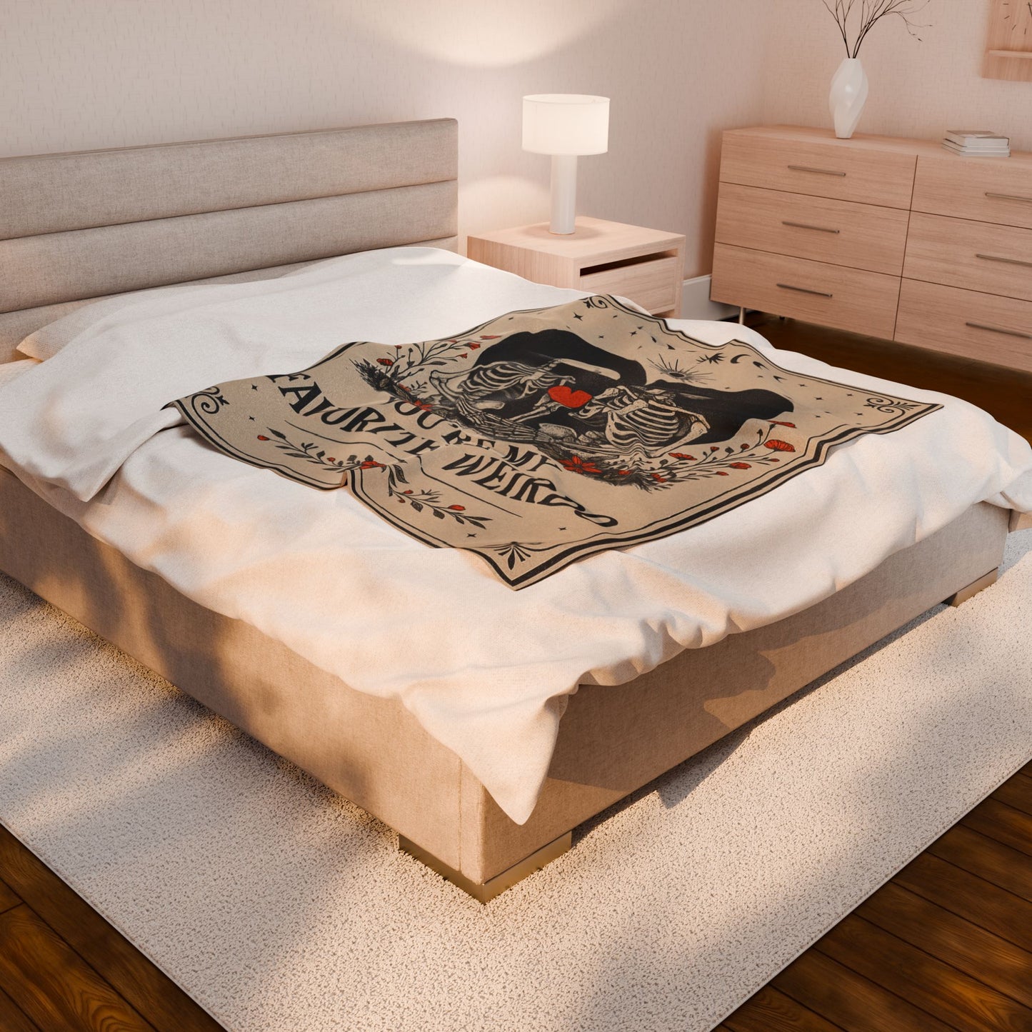 Anniversary Halloween Blanket for Women Men, Birthday Gifts for Girlfriend, Engagement, Wedding Gift for Wife, Husband Couple