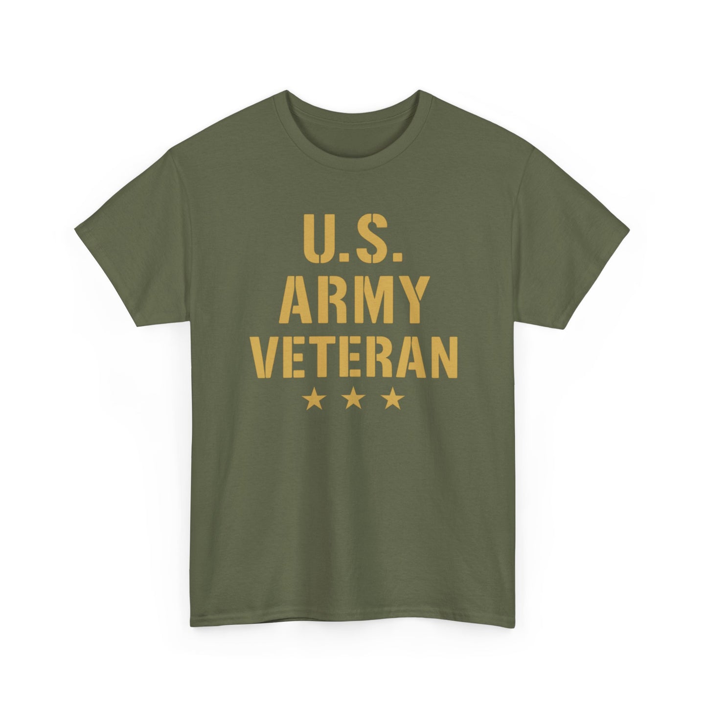 U.S. Army Veteran Heavy Cotton Tee, Patriotic Shirt, Military Gift, Casual Wear, Veteran Pride, Independence Day Apparel