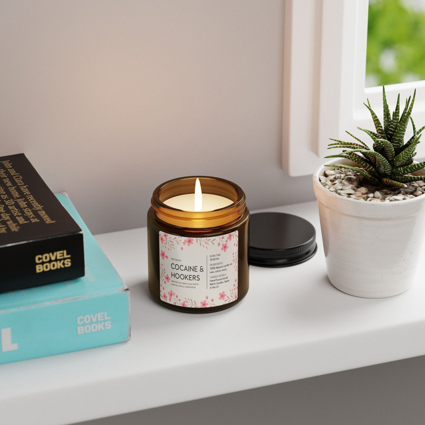 Scented Soy Candle, Smells Like Cocaine & Hookers, Funny Candle Gift, Funny Gift For Birthday, Best Friend Birthday Gift, Soy Candle