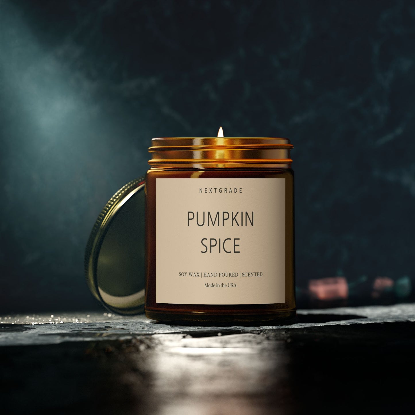 Pumpkin Spice Scented Candles | Cozy Aromatherapy, Halloween Candle, Fall Decor, Gift for Her, Home Fragrance, Relaxation Candle