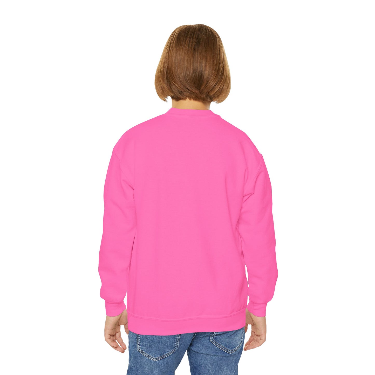 Cute Fish Graphic Youth Crewneck Sweatshirt, Fun Gift, Cozy Wear, Casual Style, Perfect for Kids, Name Initial Sweatshirt, Birthday Gift