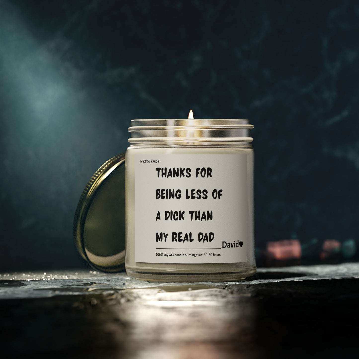 Personalized Funny Dad Scented Candles, Gifts for Dads, Unique Father's Day Candle, Humorous Candle, Gag Gift for Dad