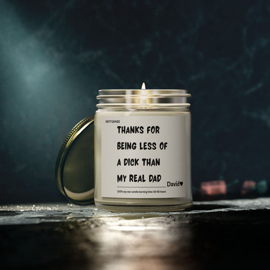 Personalized Funny Dad Scented Candles, Gifts for Dads, Unique Father's Day Candle, Humorous Candle, Gag Gift for Dad