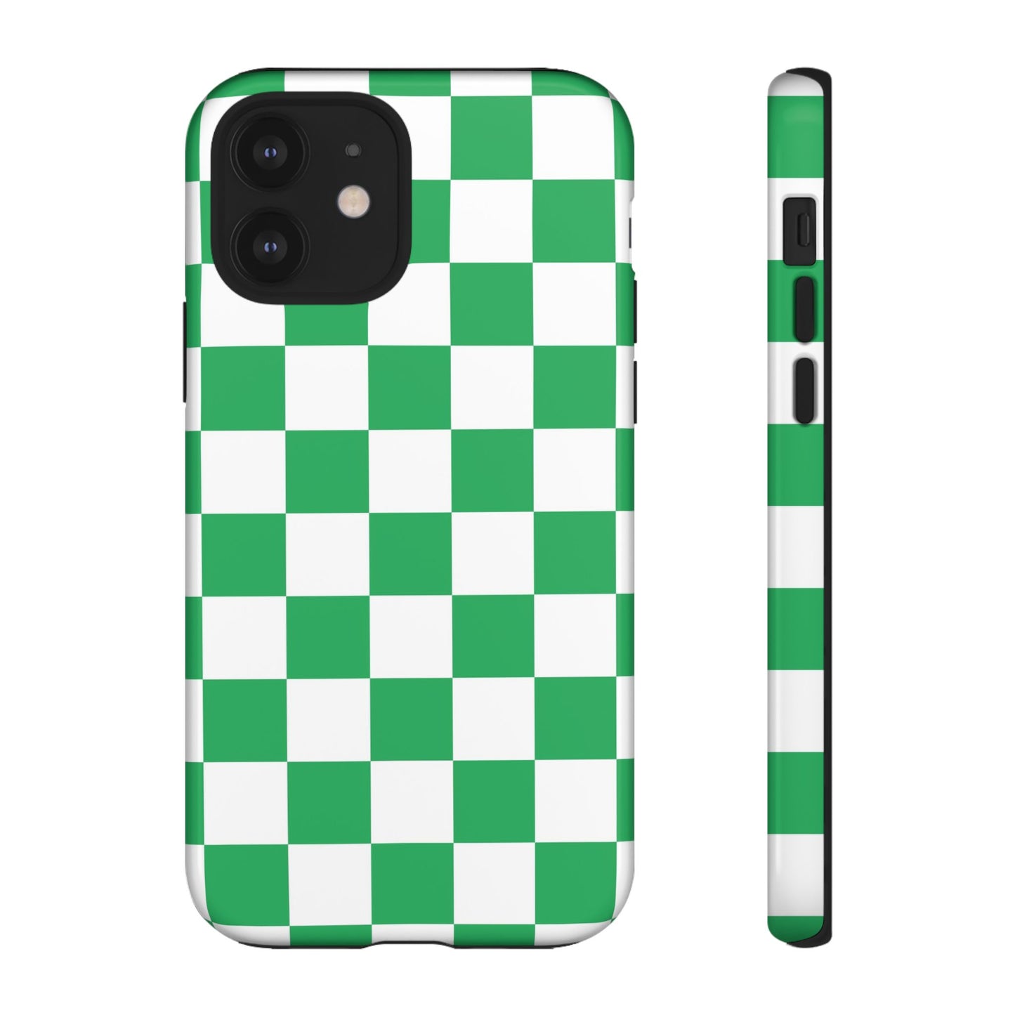 Green Checkerboard Phone Case, iPhone 17 Pro, 17, 16, 15, 14, 13, 12, 11, X, XR, XS MAX, Mobile Cover, Gift for Students, Phone Accessory