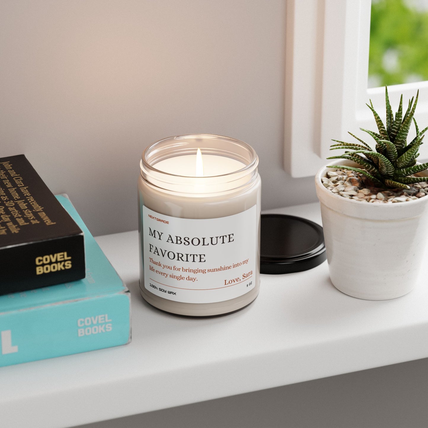 Custom Candle, My Absolute Favorite Scented Soy Candle | Thank You Gift, Home Decor, Relaxation, Gift for Her, Aromatherapy Candle