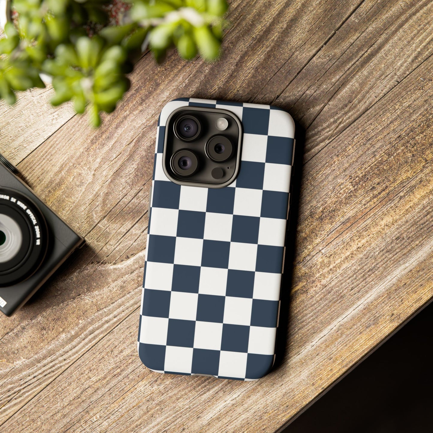 Checkered Pattern iPhone Case, iPhone Cover, Modern iPhone Accessory, Gift for Him, Trendy Mobile Protection
