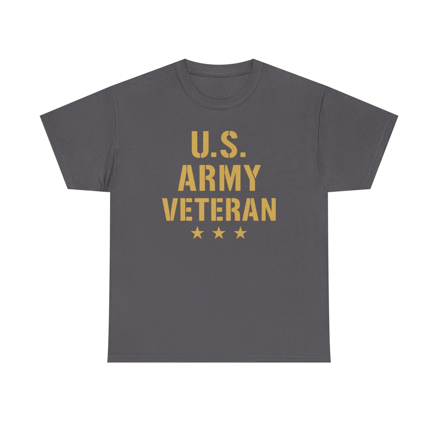 U.S. Army Veteran Heavy Cotton Tee, Patriotic Shirt, Military Gift, Casual Wear, Veteran Pride, Independence Day Apparel