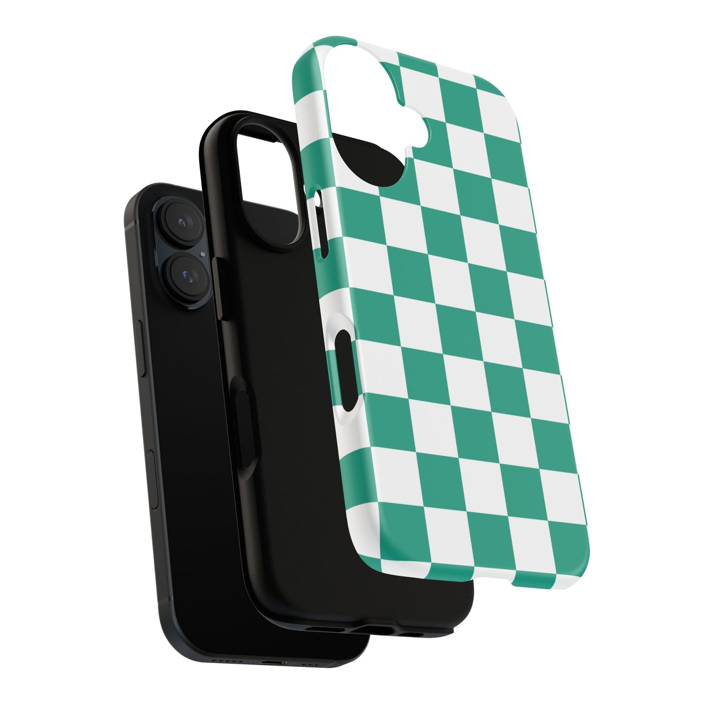 Checkered iPhone Case, Stylish Phone Cover,  Mobile Case For iPhone 17 Pro, 17, 16, 15, 14, 13, 12, 11, X, XR,XS MAX, Chic Gift for Her