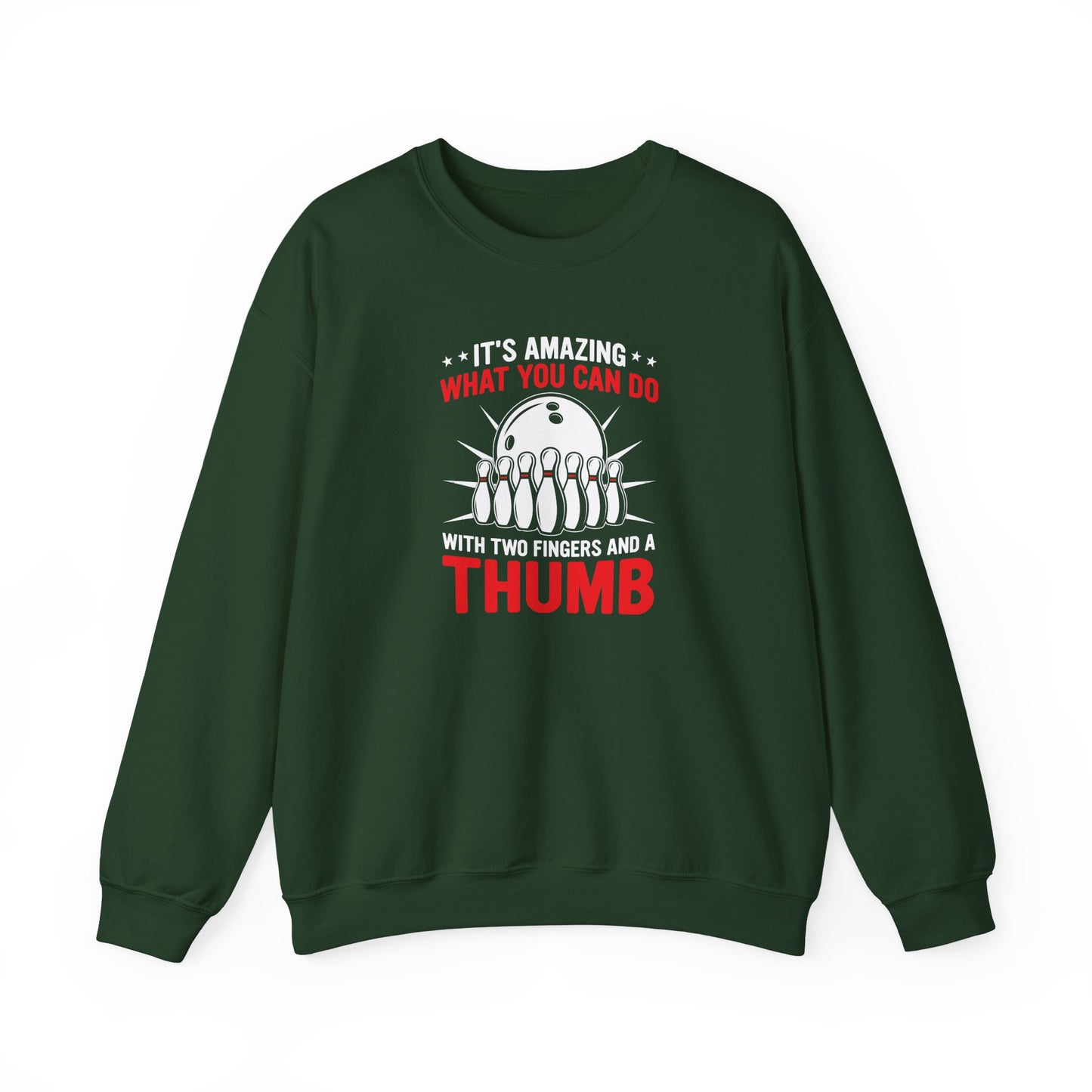 Bowling Humor Crewneck Sweatshirt | Funny Gift for Bowlers | Unisex Sweatshirt | Bowling League Apparel | Perfect for Game Night