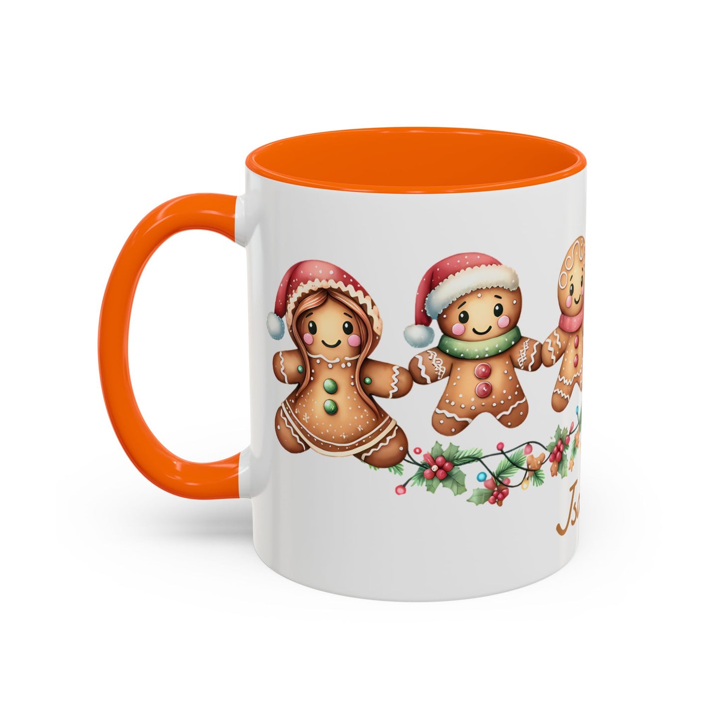 Personalized Gingerbread Friends Coffee Mug, Holiday Mug, Christmas Decor, Personalized Coffee Cup, Gift for Her, Winter Wonderland