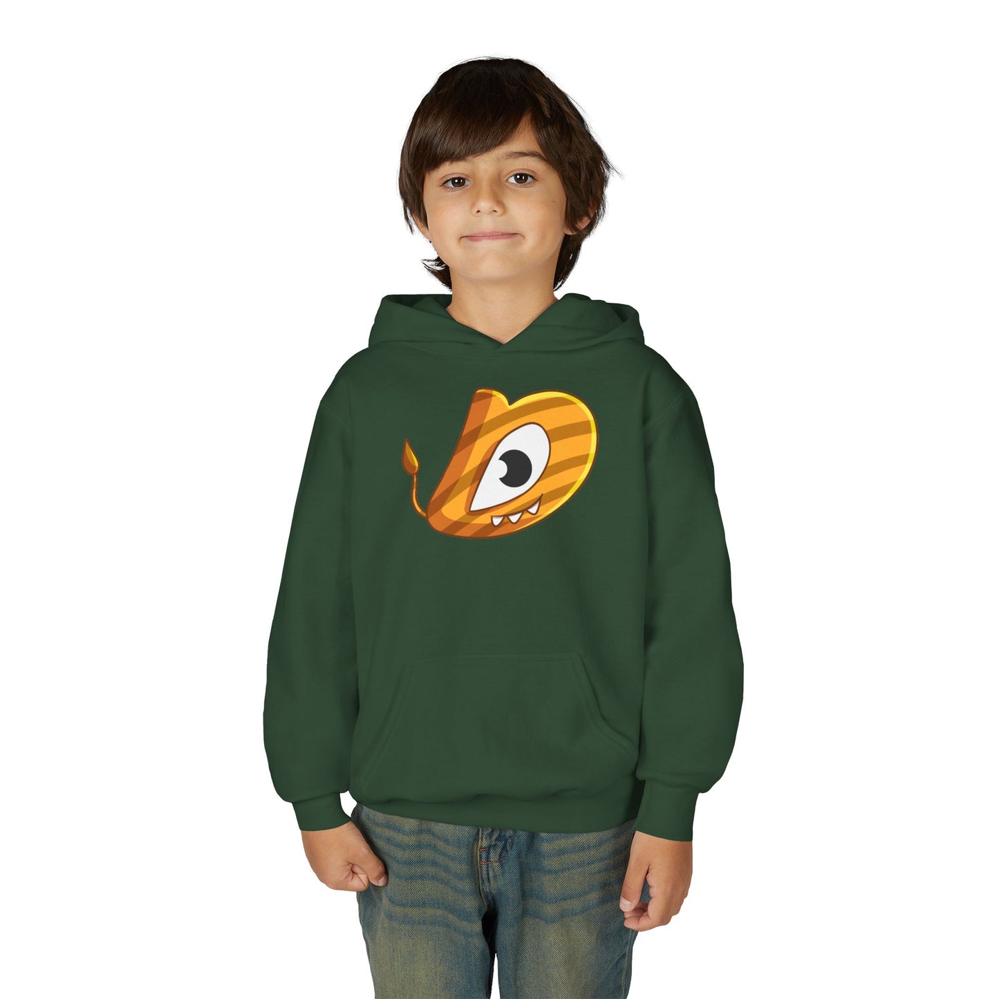 Whimsical Youth Hoodie with Playful Design, Cute Sweatshirt for Kids, Fun Gift for Birthdays, Cozy Winter Wear, Cartoon Style