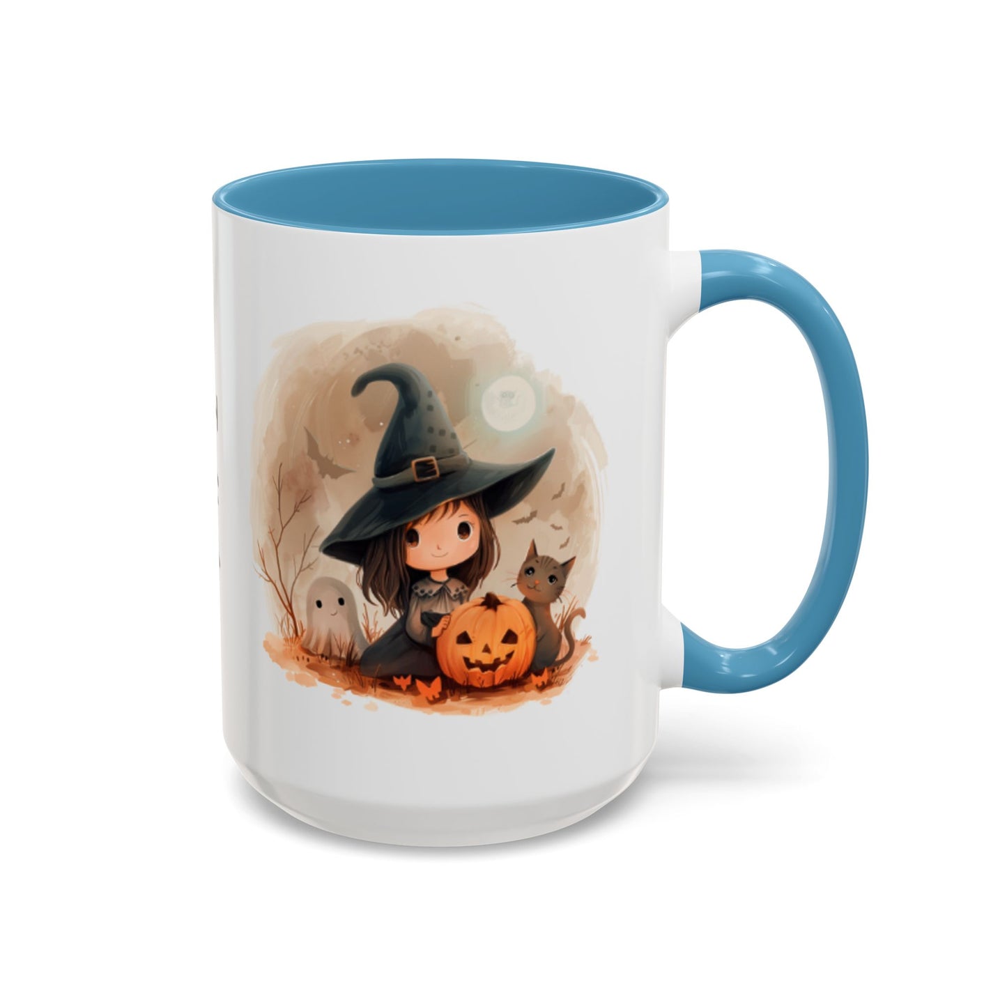 Personalized Witch Coffee Mug, Personalized Halloween Mug, Cute Witch Gift, Fall Decor, Coffee Cup for Kids