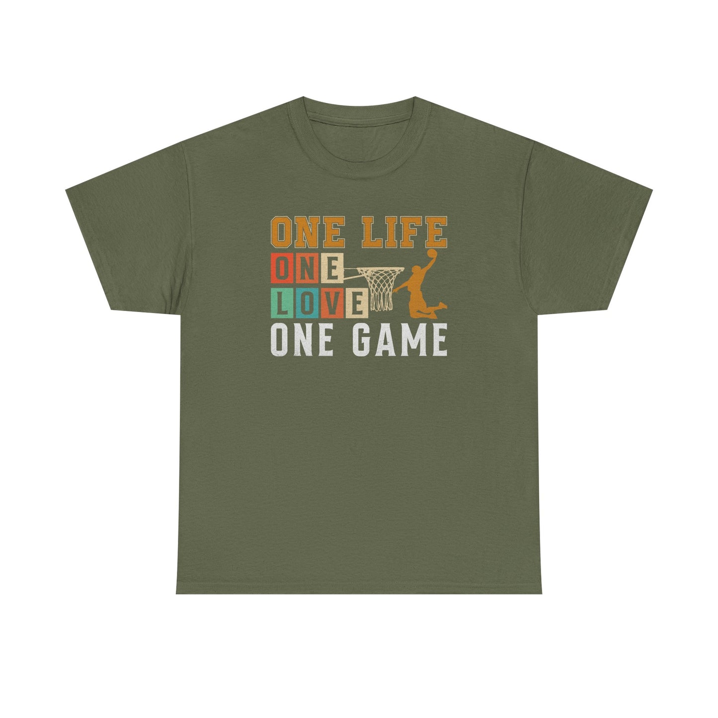 Basketball Life Love Game Tee, Unisex Cotton Shirt, Sports Lover, Gift for Basketball Fans, Motivational Tees, Comfortable Streetwear