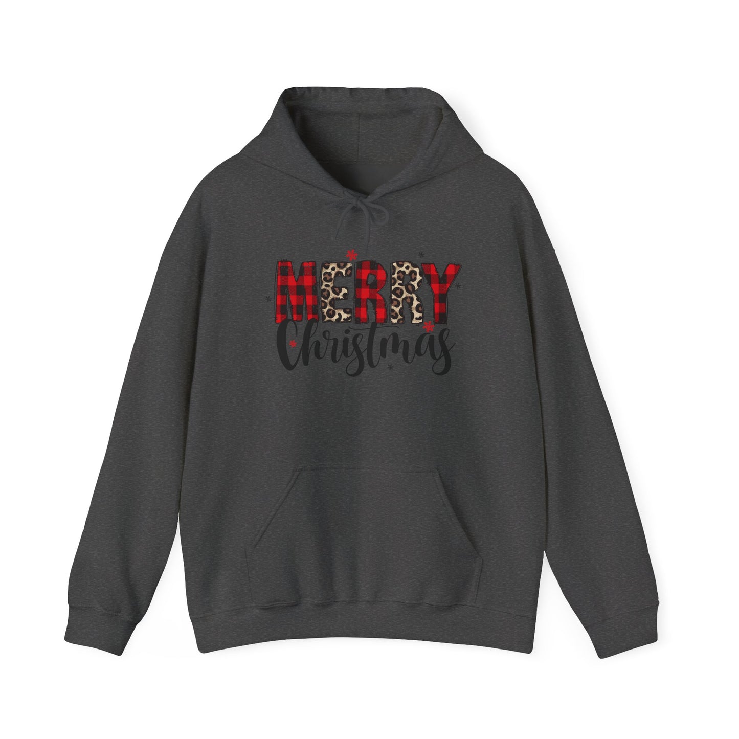 Merry Christmas Hooded Sweatshirt, Cozy Holiday Hoodie, Winter Gift, Christmas Apparel, Festive Sweatshirt, Unisex Christmas Wear