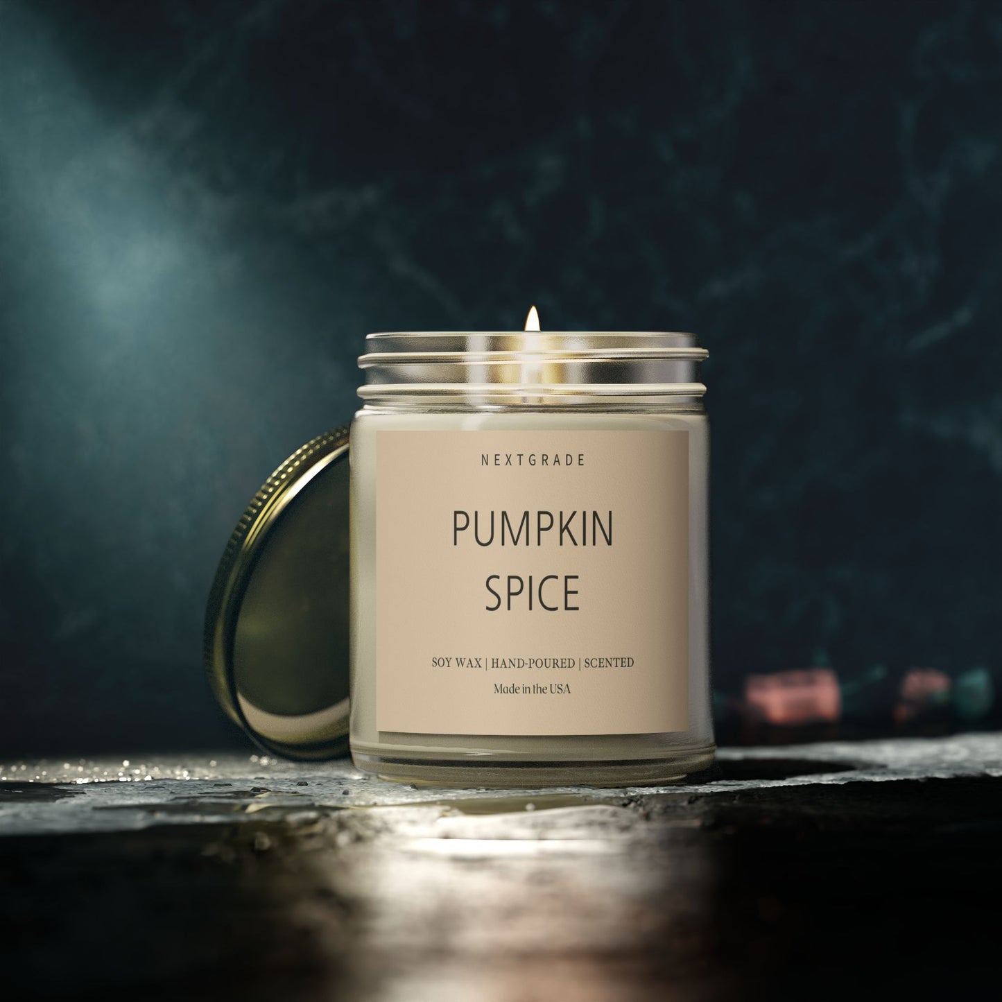 Pumpkin Spice Scented Candles | Cozy Aromatherapy, Halloween Candle, Fall Decor, Gift for Her, Home Fragrance, Relaxation Candle
