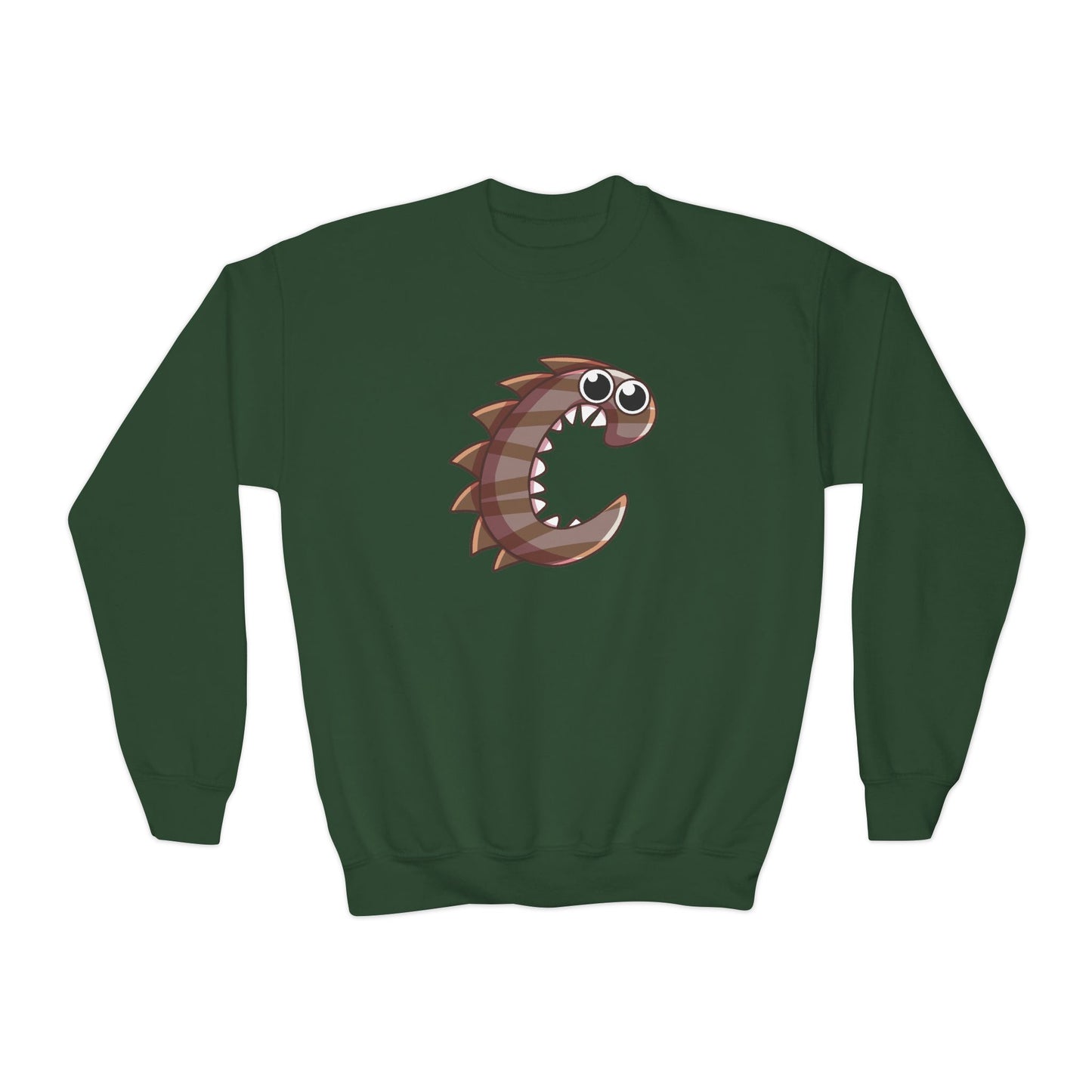 Cute Fish Graphic Youth Crewneck Sweatshirt, Fun Gift, Cozy Wear, Casual Style, Perfect for Kids, Name Initial Sweatshirt, Birthday Gift