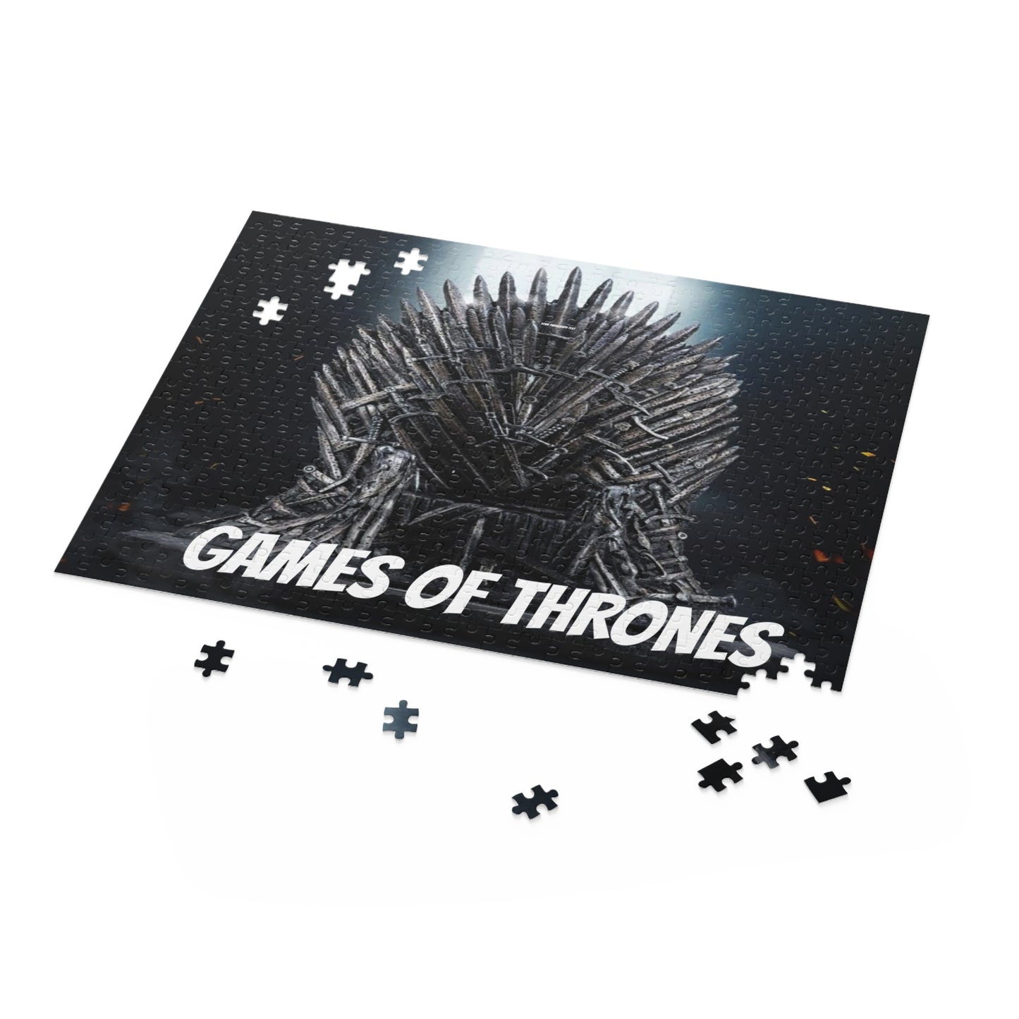 Game of Thrones Iron Throne Puzzle | 120 252 500 Piece Dark Fantasy Puzzle, Cinematic Throne Illustration, Gift for Fans & Collectors