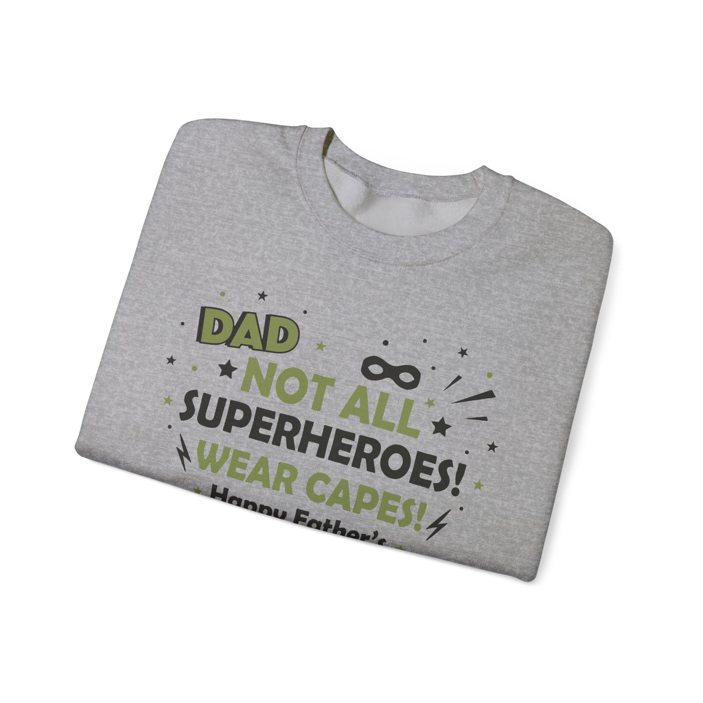 Dad Superhero Sweatshirt, Heavy Blend Crewneck, Perfect Father's Day Gift, Casual Lounge Wear, Cozy Birthday Present