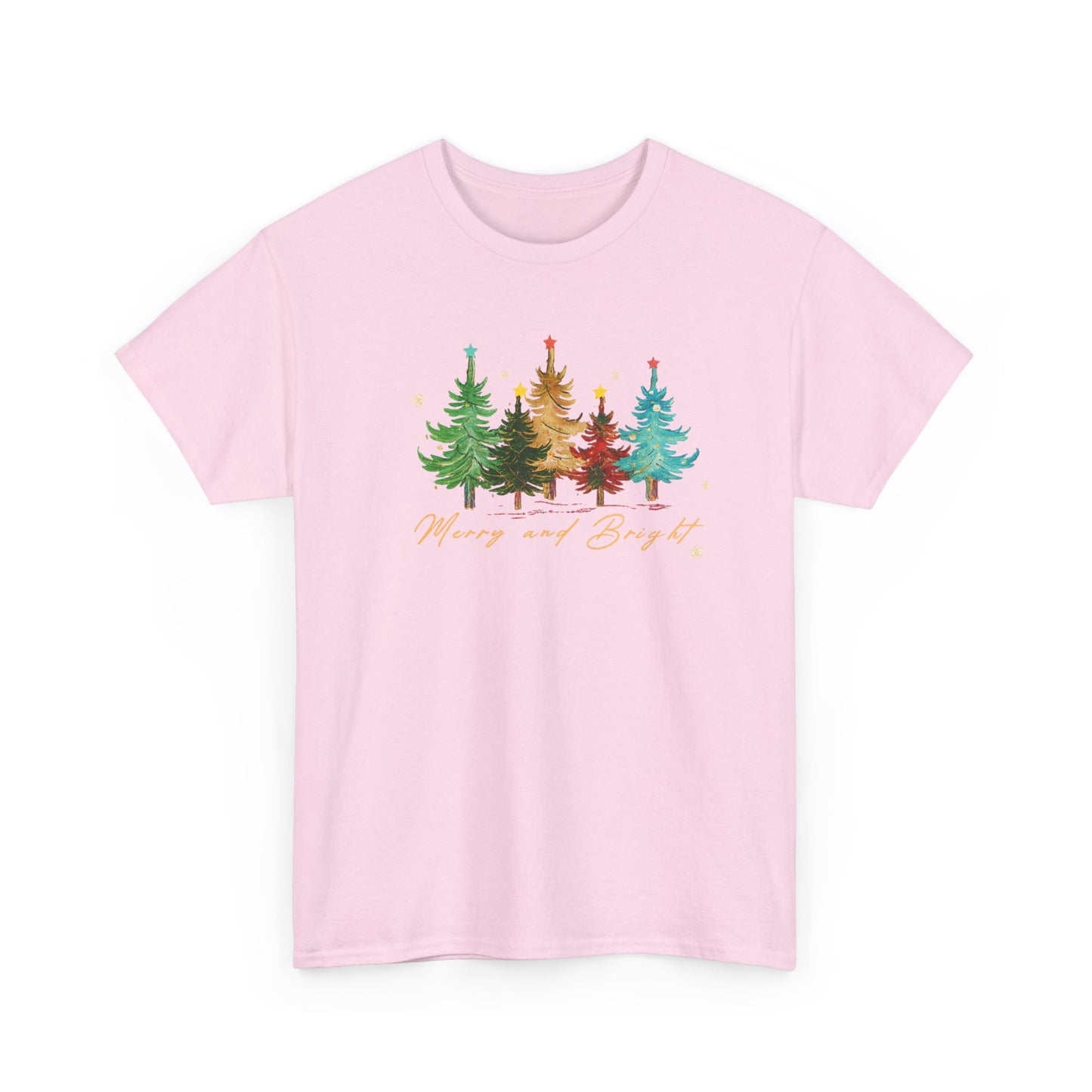 Merry and Bright Trees, Women's Christmas Shirt, Womans Holiday Shirt,Christmas Gift,Chic Winter Shirt,Cute Holiday Tee,Christmas Tree Shirt