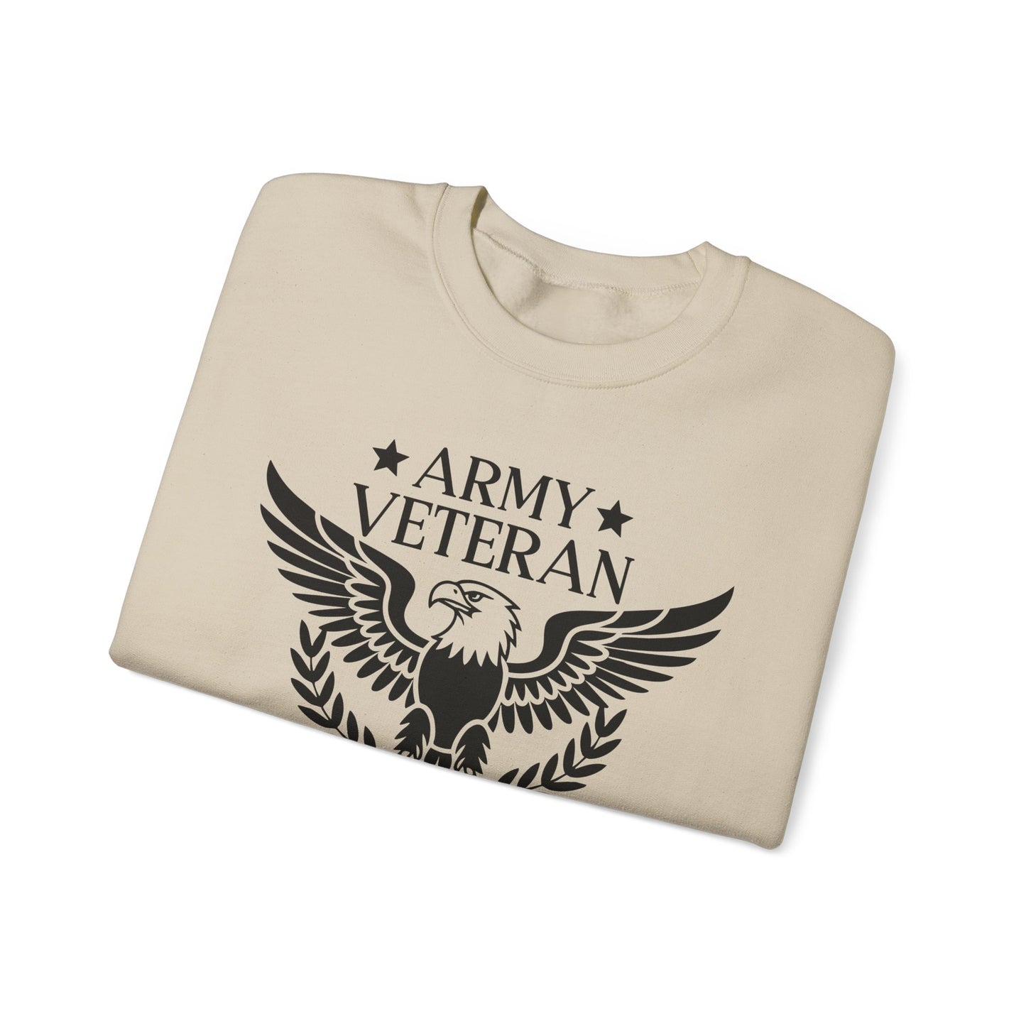 Army Veteran Crewneck Sweatshirt, Tribute Apparel, Gift for Veteran, Military Pride Sweatshirt, Comfortable Casual Wear, Veteran Day Gift