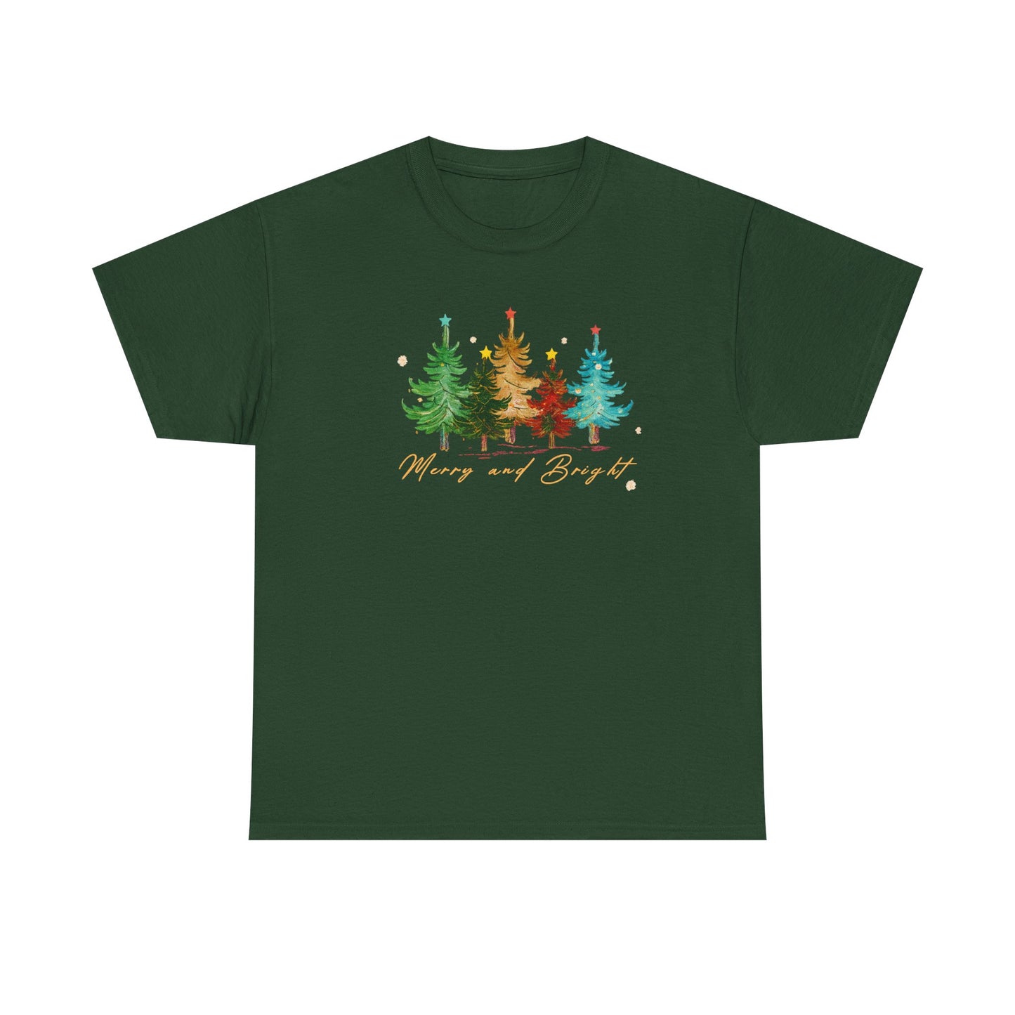 Merry and Bright Trees, Women's Christmas Shirt, Womans Holiday Shirt,Christmas Gift,Chic Winter Shirt,Cute Holiday Tee,Christmas Tree Shirt