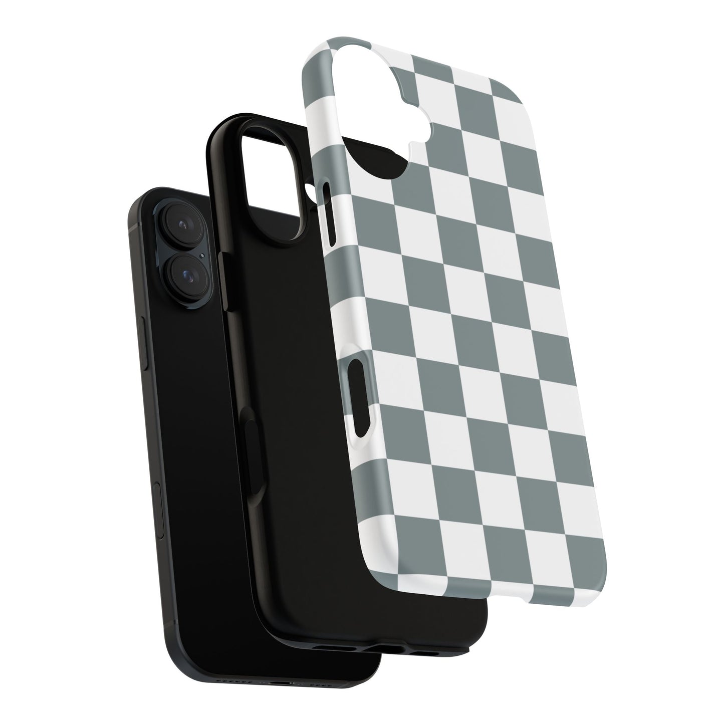 Stylish Checkerboard Phone Case, Durable Phone Cover, Unique Gift, iPhone 17 Pro, 17, 17 Air, 16, 15, 14, 13, 12, 11, X, XR, XS MAX