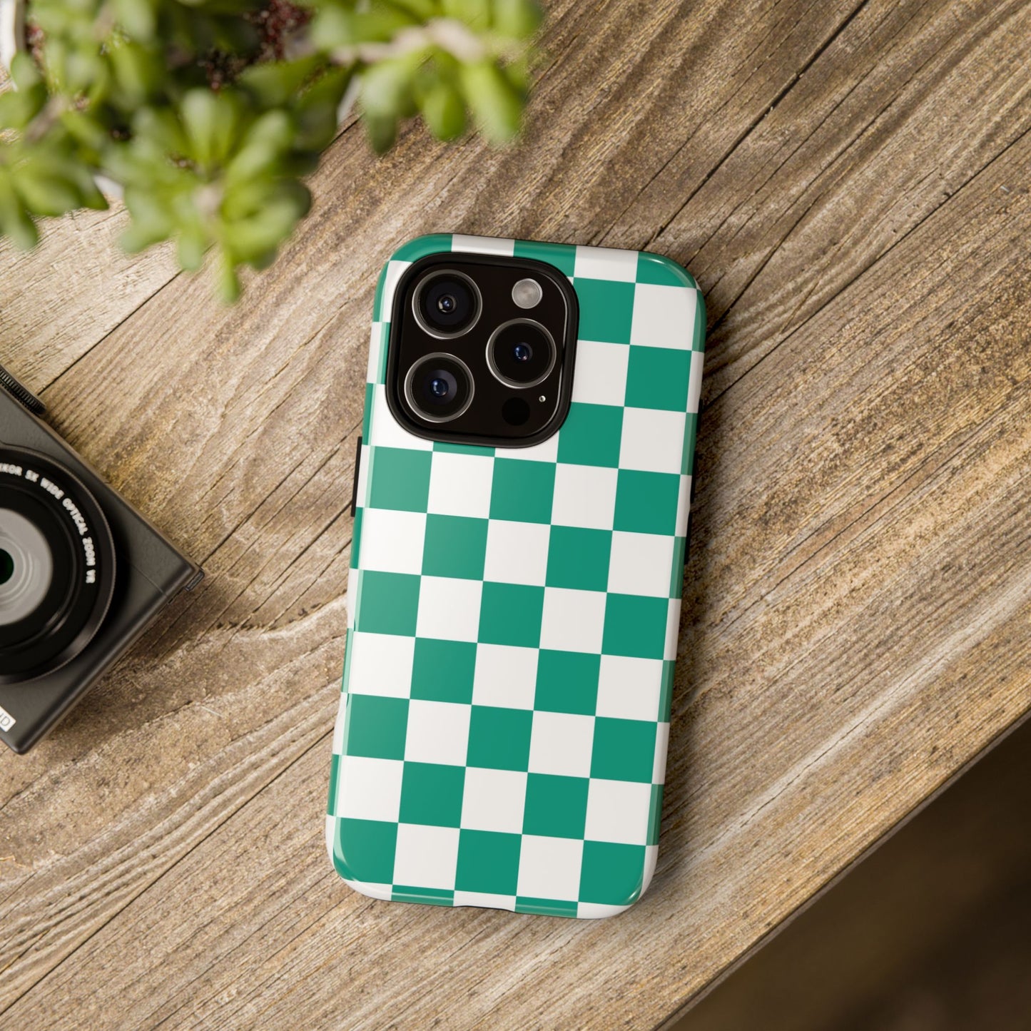 Checkered iPhone Case, Stylish Phone Cover,  Mobile Case For iPhone 17 Pro, 17, 16, 15, 14, 13, 12, 11, X, XR,XS MAX, Chic Gift for Her