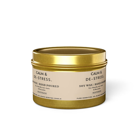 Calm And De Stress Soy Wax Candle, Candle Gift, Birthday Candle, Housewarming Candle