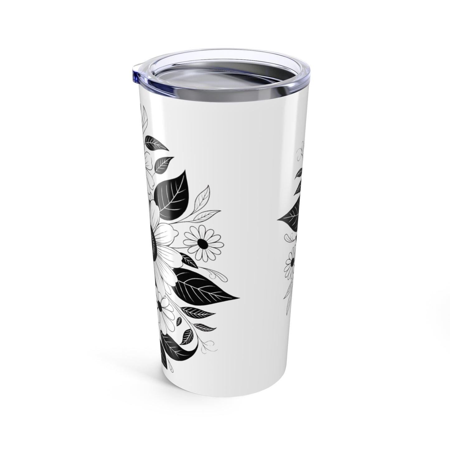 Floral Tumbler, Gift for Her, Travel Tubler, Unique Coffee Cup, Birthday Present, Gift for Coffee Lover, Gift for Husband