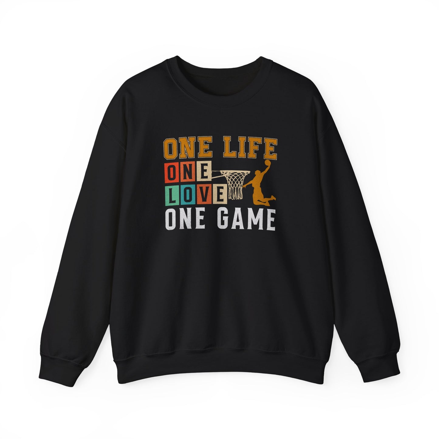 Basketball Sweatshirt with Motivational Quote, Perfect for Sports Lovers, Team Spirit, Gifts for Athletes, Friends, Players