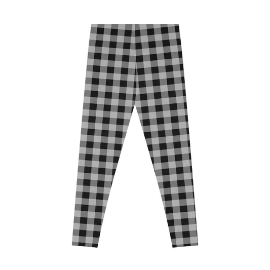 Chic Plaid Stretchy Leggings, Checked look LEGGINGS - Acrobatics, Yoga, Acroyoga - Batik, Tie-Dye - unisex -turquoise