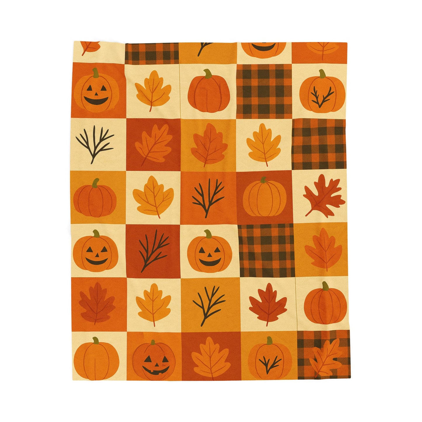 Halloween Fleece Throw Blanket, Pumpkin, Soft Fuzzy Plush for Couch Sofa, Luxury Flannel Lap Blanket,Kids, Adults, Wife, Self