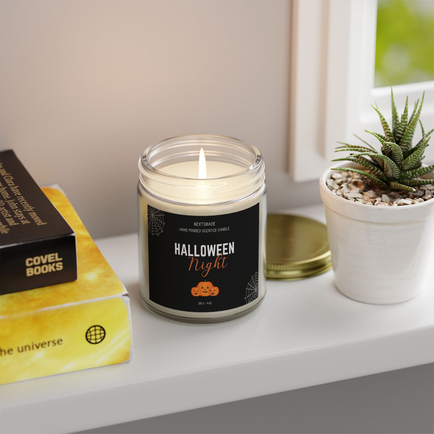 Halloween Night Scented Candles, Halloween Candles Scented, Spooky Candles - Gothic Décor Decorations - Halloween Gifts for Women, Men