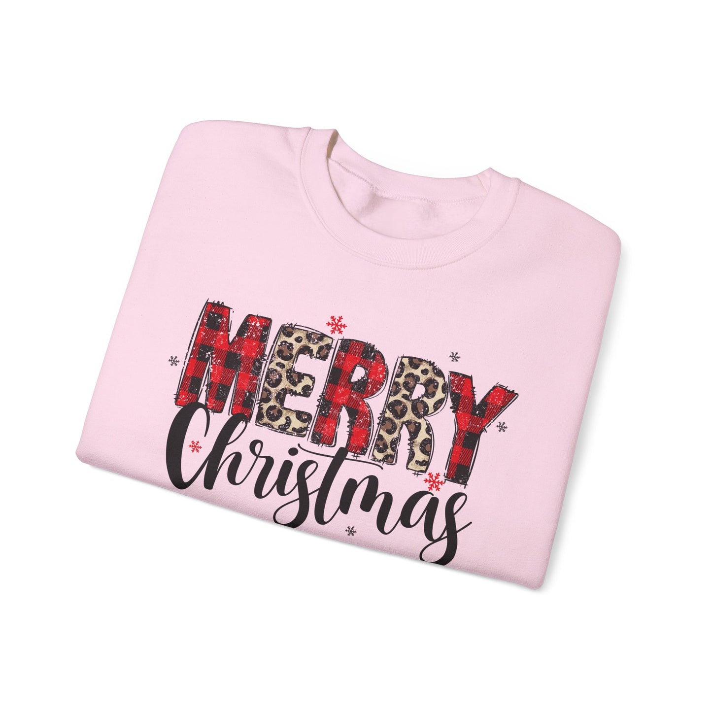 Merry Christmas Crewneck Sweatshirt - Cozy Holiday Apparel, Unisex Winter Wear, Perfect Gift for Christmas Celebrations, Festive Style