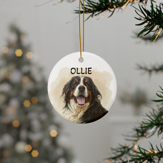 Personalized Dog Ornaments, Pet Holiday Decor for Weddings, Dog Lovers, Christmas Tree Ornament, Gift for Dog Owners