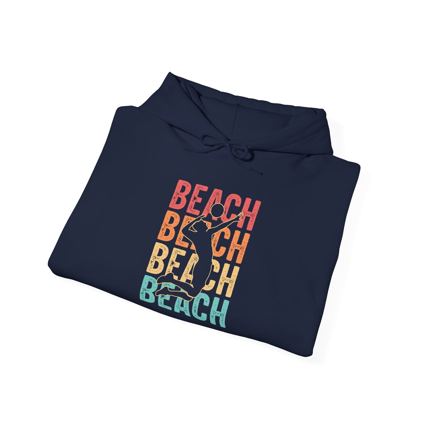 Beach Vibes Unisex Hooded Sweatshirt - Tshirt Gift, Gift For Volleyball Lover, Perfect for Summer Days, Casual Outings, Beach Trips, Gifts