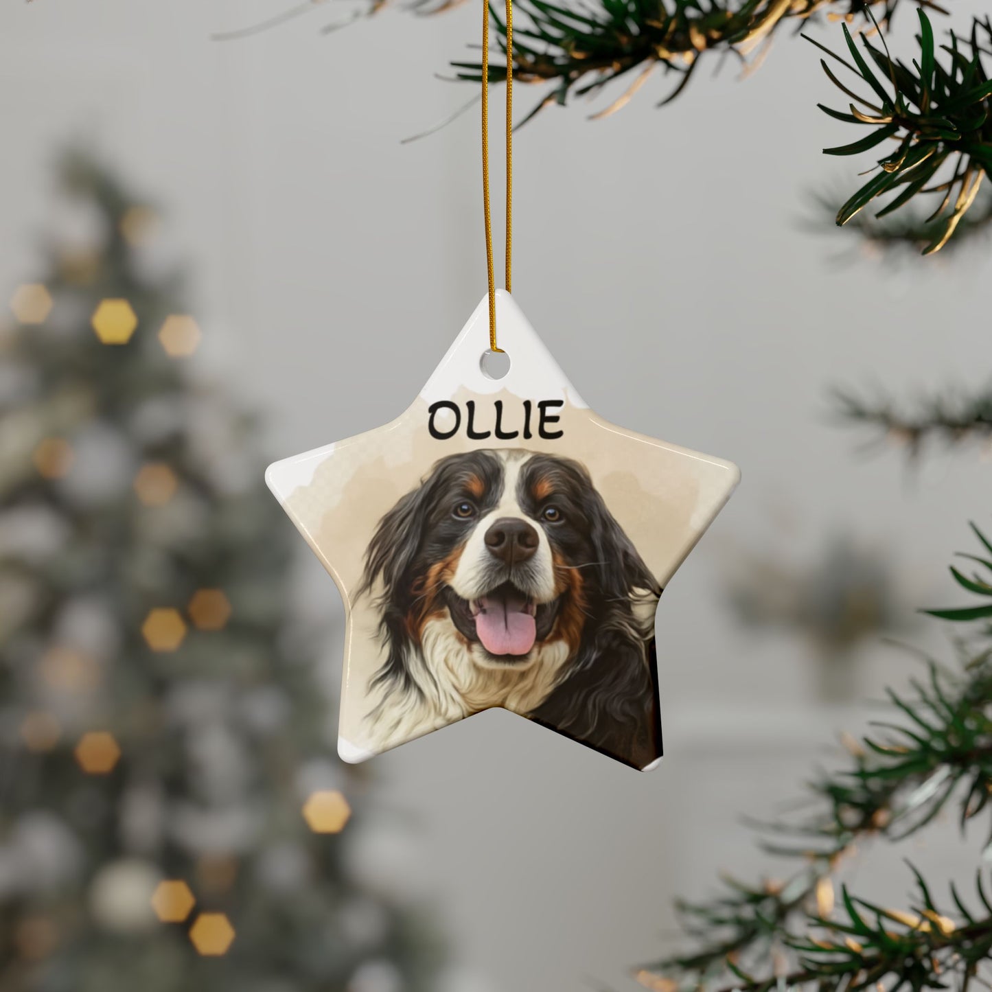 Personalized Dog Ornaments, Pet Holiday Decor for Weddings, Dog Lovers, Christmas Tree Ornament, Gift for Dog Owners