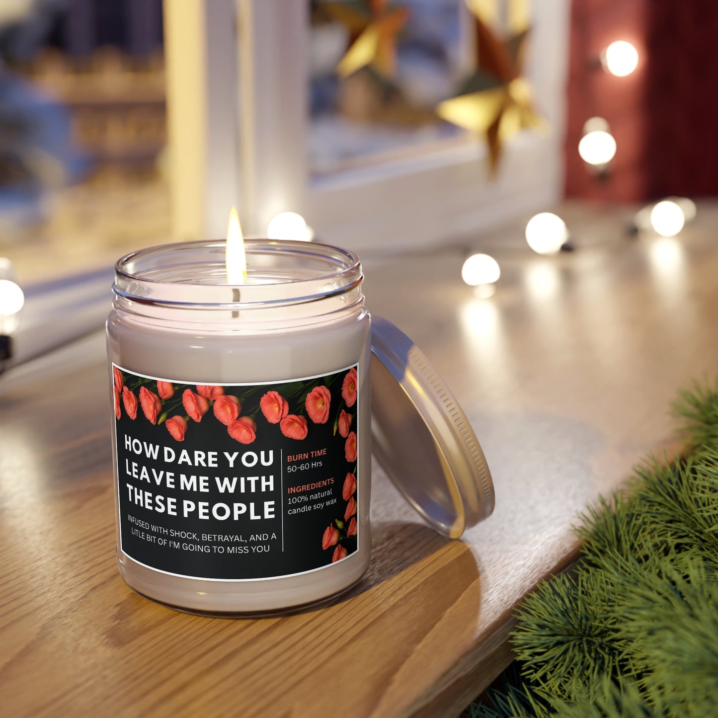 Coworker Leaving Gift Candle, Funny Soy Wax Candle 9oz, How Dare You Leave Me With These People, Goodbye, Farewell Present