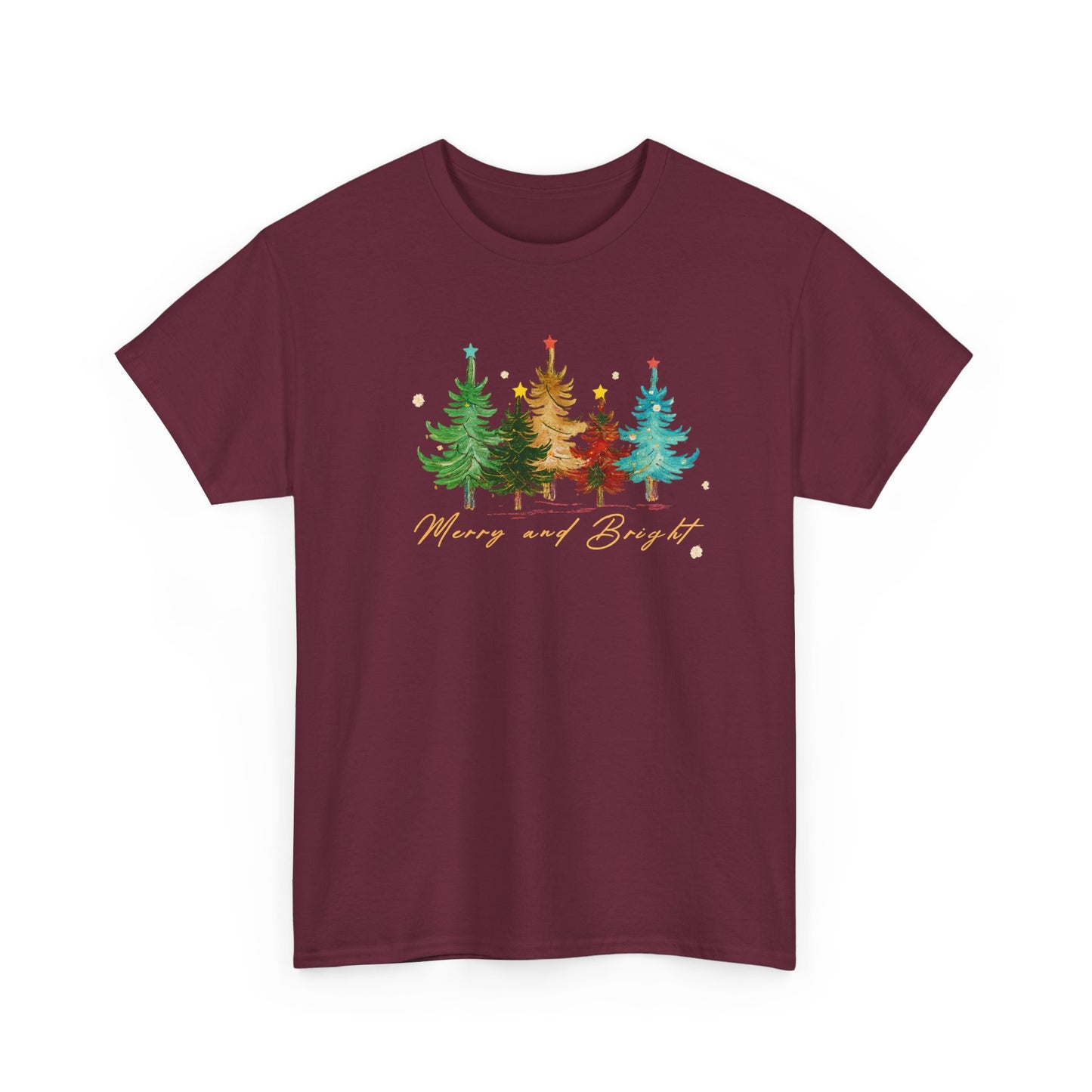Merry and Bright Trees, Women's Christmas Shirt, Womans Holiday Shirt,Christmas Gift,Chic Winter Shirt,Cute Holiday Tee,Christmas Tree Shirt