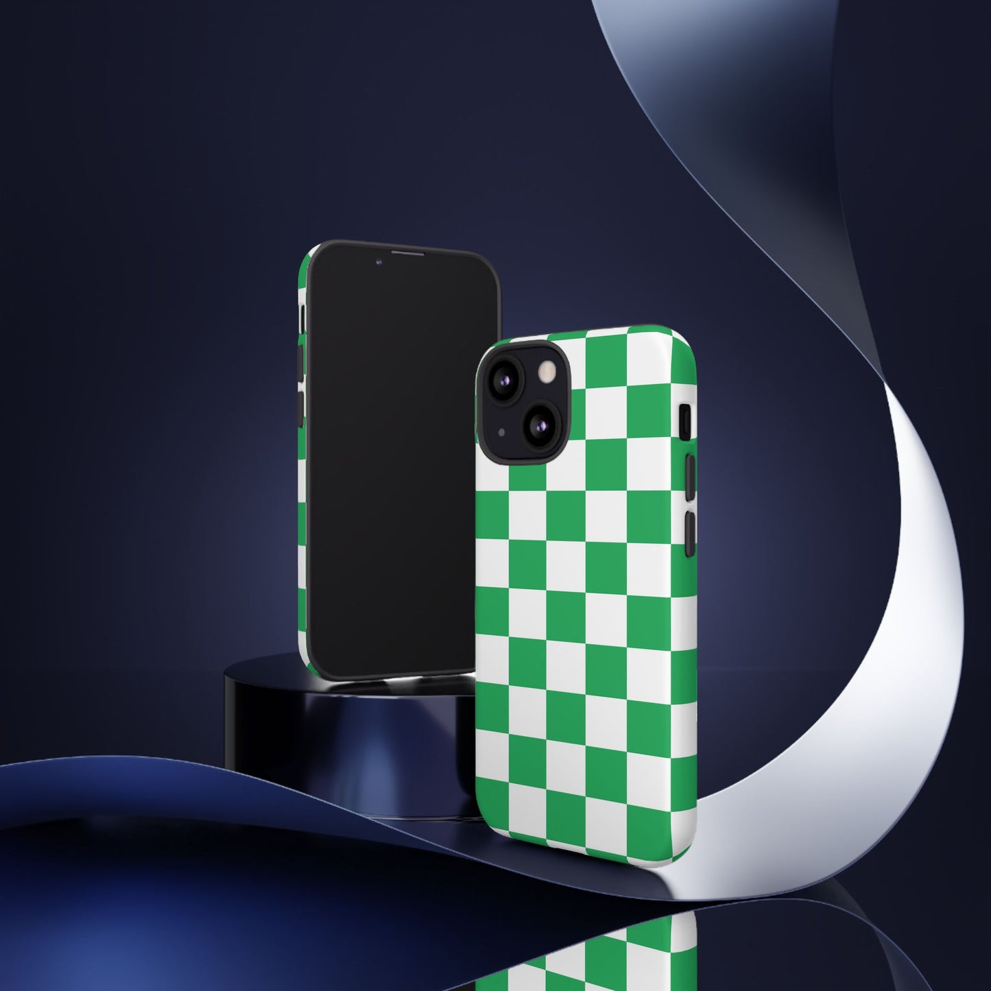 Green Checkerboard Phone Case, iPhone 17 Pro, 17, 16, 15, 14, 13, 12, 11, X, XR, XS MAX, Mobile Cover, Gift for Students, Phone Accessory