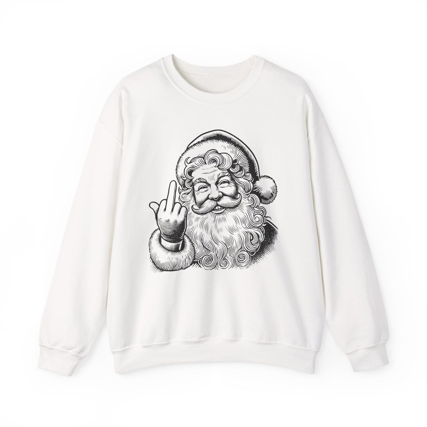 Funny Sassy Santa Sweatshirt for Holiday Fun, Christmas Gift for Friends, Cozy Winter Wear, Funny Crewneck Sweater, Unique Holiday Apparel