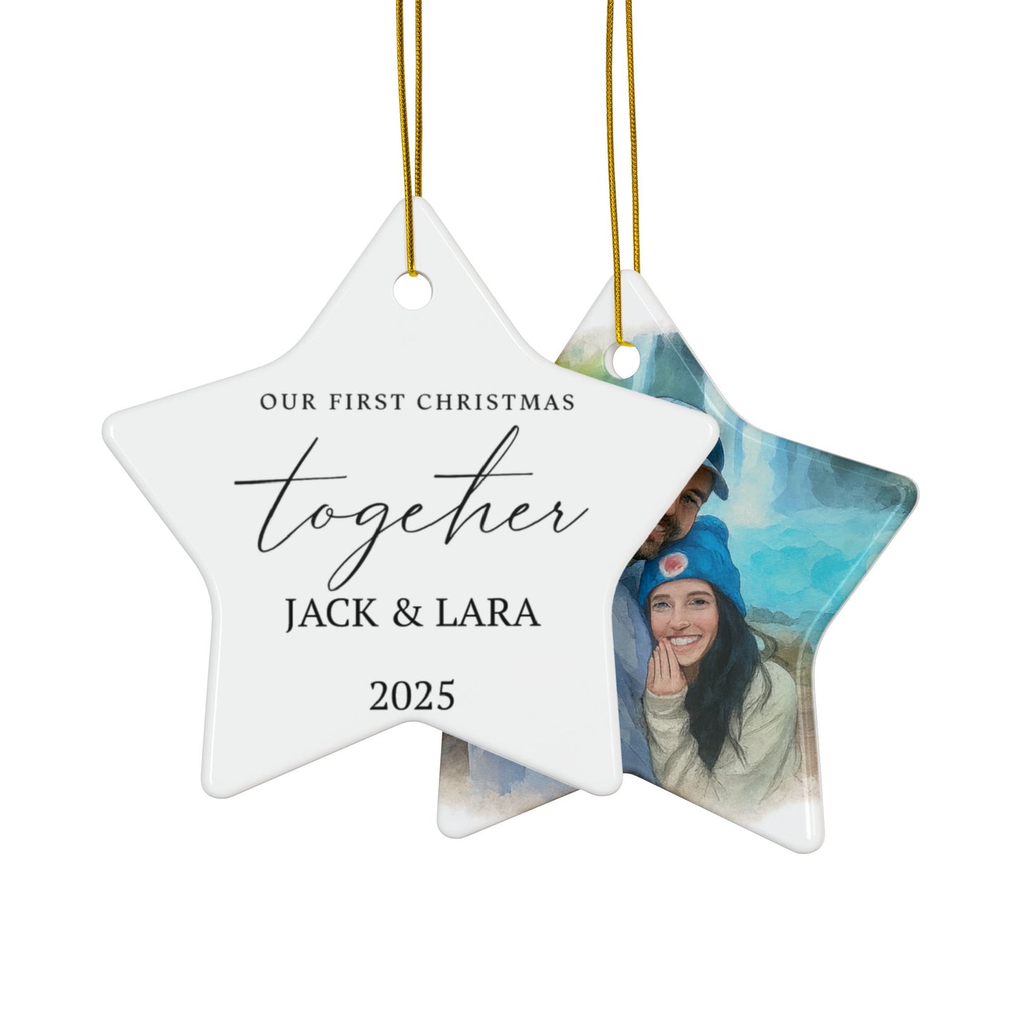 Personalized Couples Christmas Ornament, First Christmas Together Keepsake, New Couple Gift 2025, Gift for Couples, Family Keepsakes