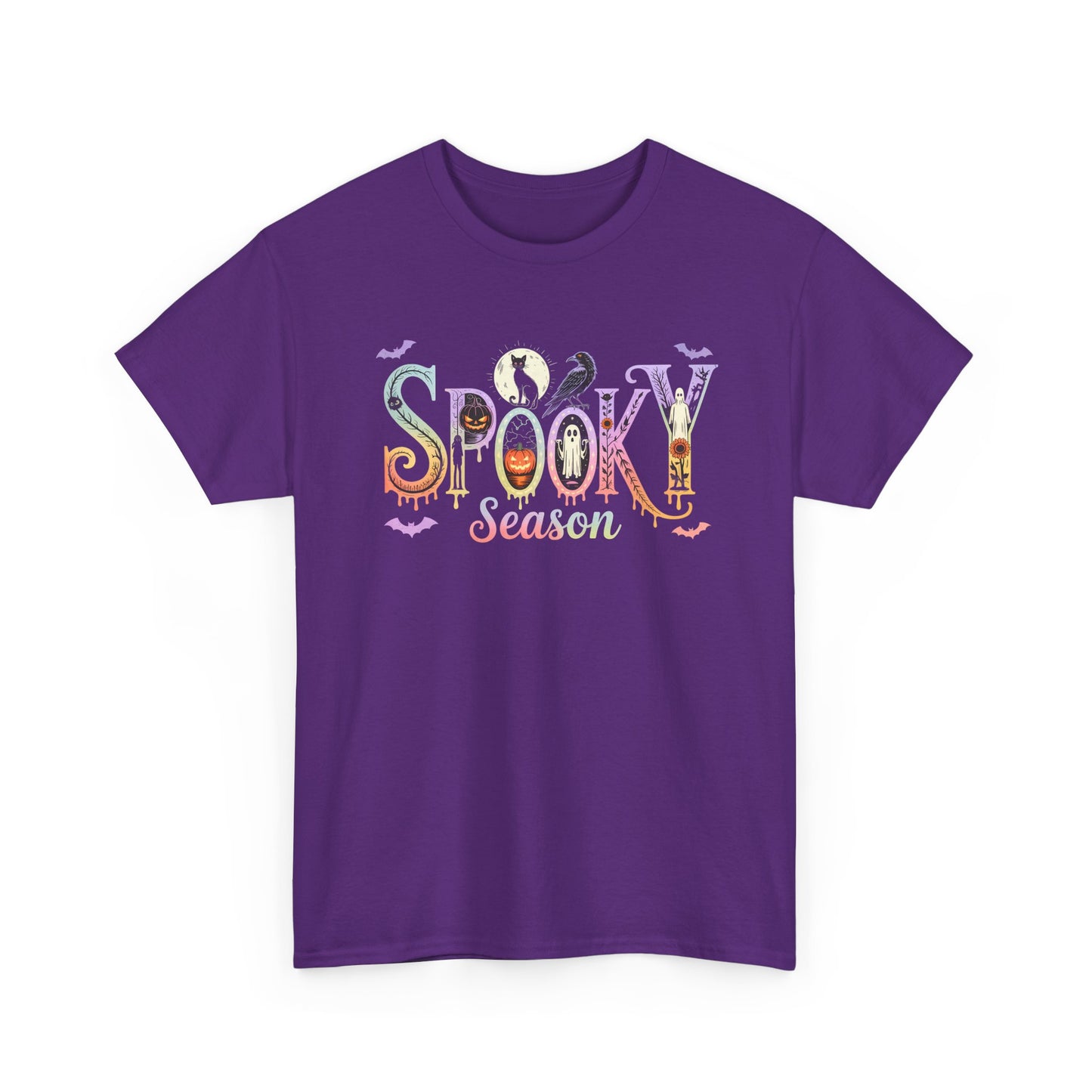 Spooky Season Unisex Cotton Tee | Halloween T-Shirt, Fall Fashion, Gift for Her, Unisex Shirt, Autumn Outfit, Halloween tshirt
