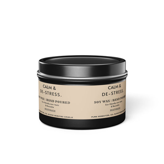 Calm And De Stress Soy Wax Candle, Candle Gift, Birthday Candle, Housewarming Candle